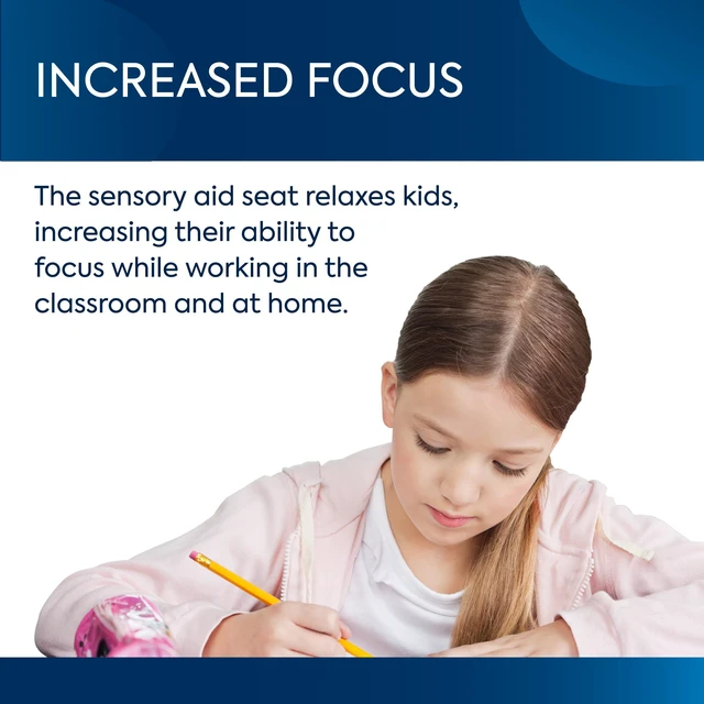 Alt view image 2 of 5 - BouncyBand Sit & Twist Active Seat Cushion 12 D Sensory Cushion for Kids Up to 300lbs Sensory Tool Promotes Active Learning and Improves Focus and Productivity (Pack of 3)