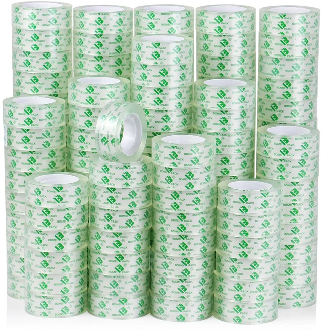 Main image of 144Rolls Crystal Clear Tape Refills for Dispenser, Bulk Transparent Tape Clear for Home, School and Office, 3/4Inch x 1000 inch