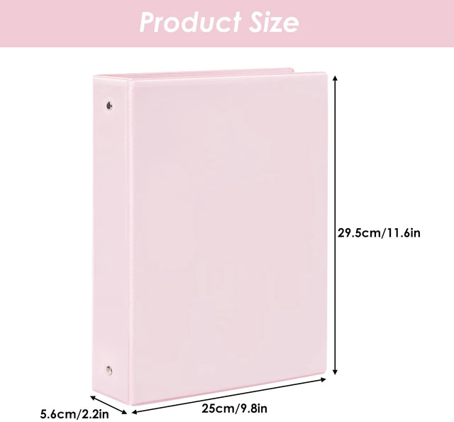 Alt view image 2 of 7 - 6 Pack 3 Ring Binders 1.5 inch, Three Round Ring 1.5'' Binders with 2 Pockets Interior, 6 Assorted Pastel Color, Fits 8.5'' x 11'' Letter Size Paper for School Office Supplies
