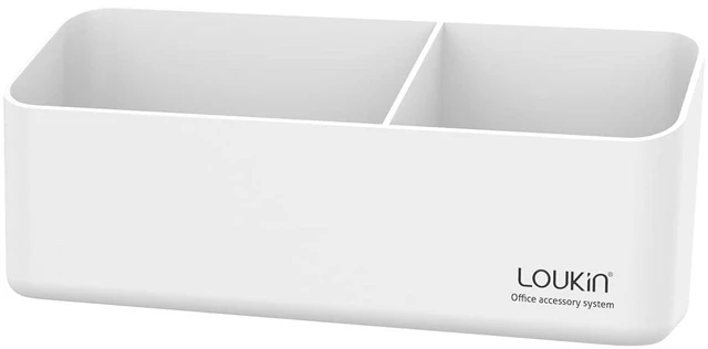 Main image of Magnetic & Adhesive Marker Holder, Whiteboard Accessory Tray, White 8.6" × 2.7", Holds 4 Erasers and 12 Markers, Supports up to 3.3 lb, 2 Mounting Options, Fits Glass and Refrigerators
