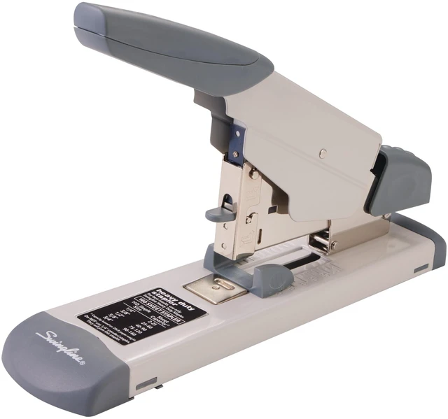 Main image of Heavy Duty Stapler, 160 Sheet Capacity, Includes Alignment Guide, Desktop Stapling, Platinum (39002)