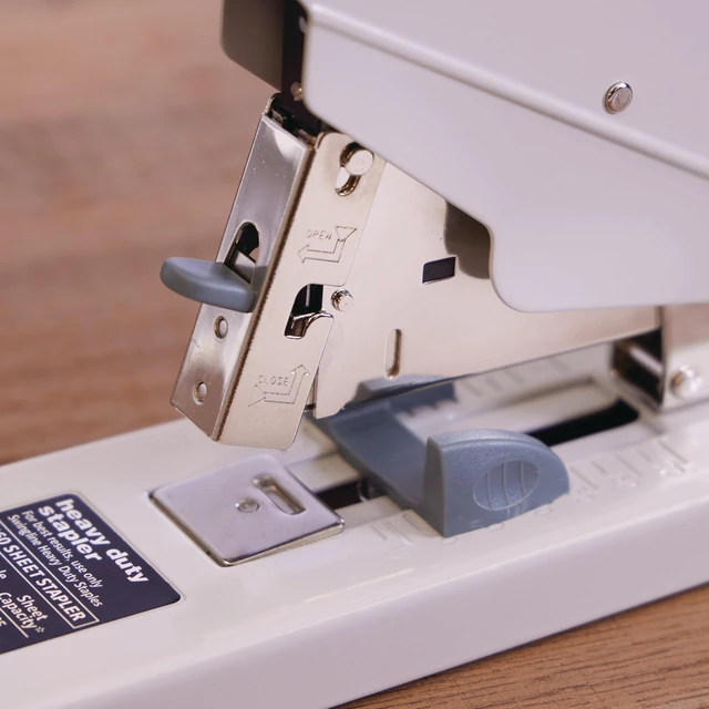 Alt view image 5 of 6 - Heavy Duty Stapler, 160 Sheet Capacity, Includes Alignment Guide, Desktop Stapling, Platinum (39002)
