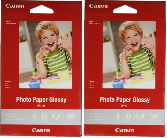 Main image of Glossy Photo Paper, 4"x6", 100 Sheets | Pack of 2 | Model 1433C001