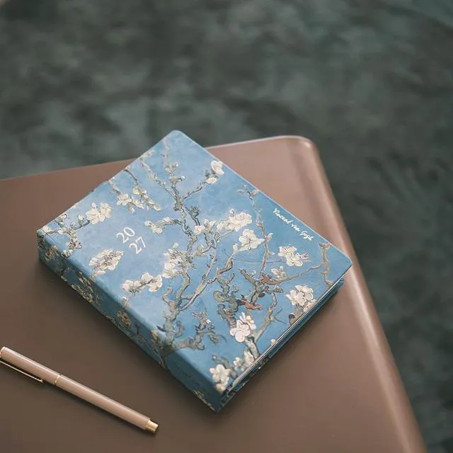 Alt view image 7 of 7 - Van Gogh Planner 2026-2027 6.4x7.9in (Aug 26/ Dec 27) 17-month Hardcover agenda, 120gsm paper, monthly academic planner, planner for women