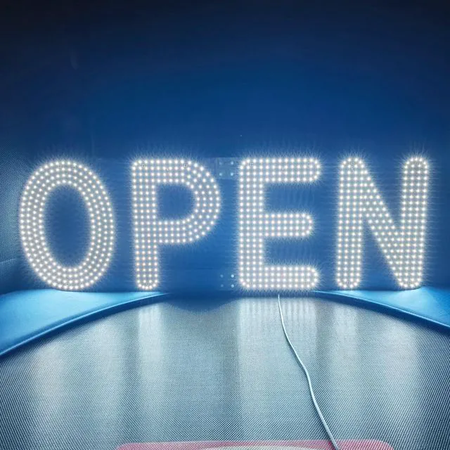 Main image of 30"x10" Open Sign, LED Open Sign for Business, Ultra Bright Dimmable with 3 Scene Modes, Large Illuminated Business Sign for Storefront Window, Cafe, Bar, Restaurant, Salon (White)