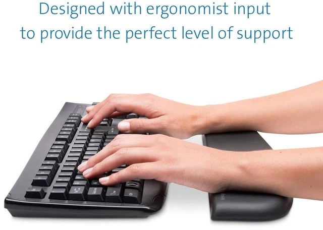 Alt view image 2 of 7 - ErgoSoft Wrist Rest for Standard Keyboards, Black (K52799WW) (Pack of 2)