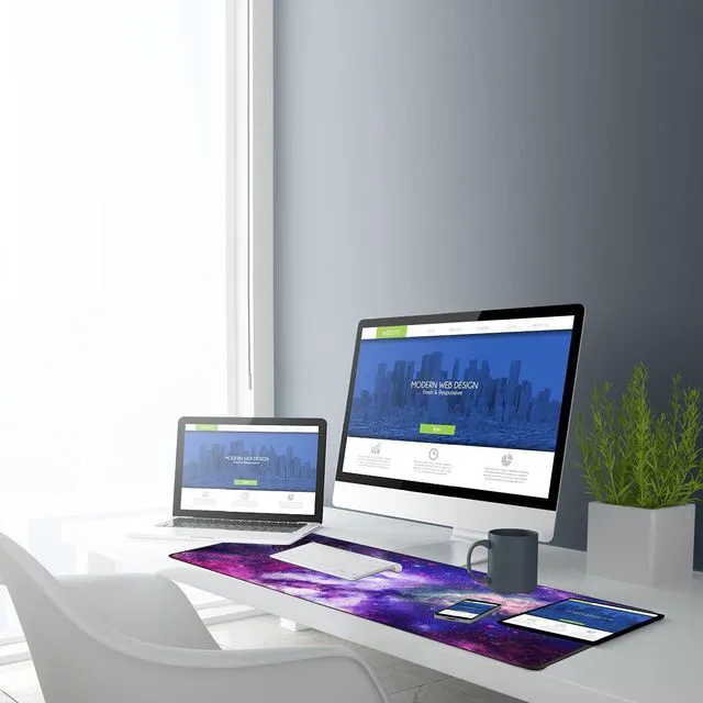 Alt view image 6 of 6 - Large Extended Gaming Mouse Pad, Long Mouse Pads, Extra Large Big Mouse Pad with Stitched Edge, XXL Non-Slip Computer Computer Keyboard Mat for Gamer/Desktop/Office/Home, Galaxy