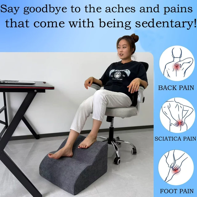 Alt view image 4 of 7 - Foot Rest for Under Desk at Work.Multifunctional 3-Tier Foot Stool With Washable Footrest.For Under Desk,Office Chair Gaming Chair & Sofa,Leg Elevation Pillow,supports Posture