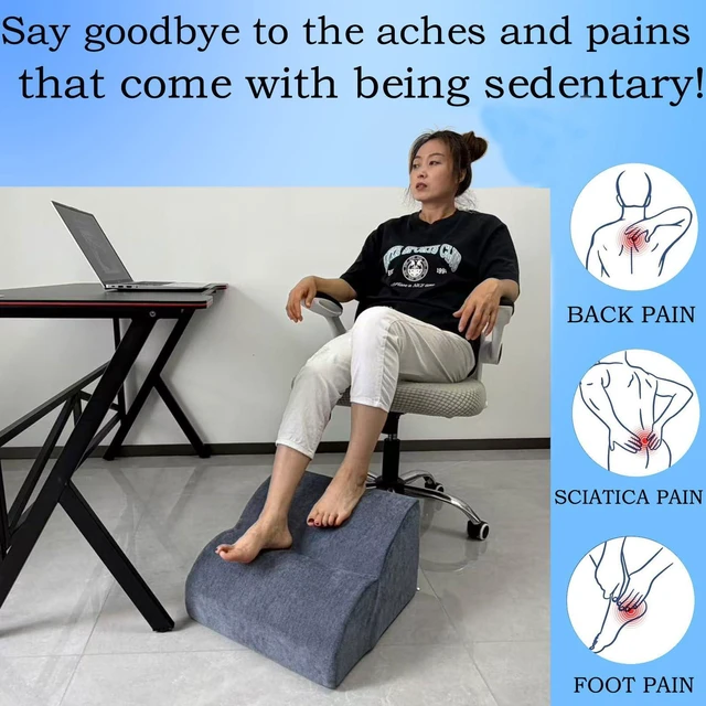 Alt view image 4 of 7 - Foot Rest for Under Desk at Work.Multifunctional 3-Tier Foot Stool With Washable Footrest.For Under Desk,Office Chair Gaming Chair & Sofa,Leg Elevation Pillow,supports Posture