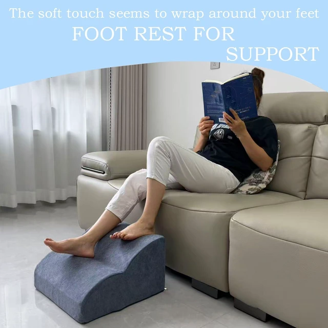 Alt view image 6 of 7 - Foot Rest for Under Desk at Work.Multifunctional 3-Tier Foot Stool With Washable Footrest.For Under Desk,Office Chair Gaming Chair & Sofa,Leg Elevation Pillow,supports Posture