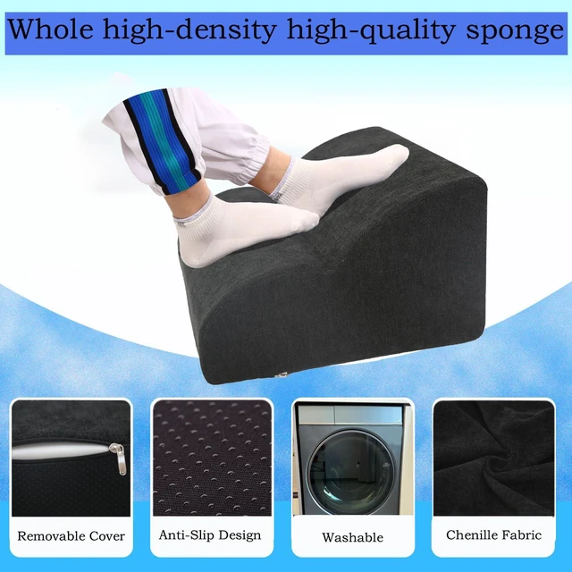 Alt view image 3 of 7 - Foot Rest for Under Desk at Work.Multifunctional 3-Tier Foot Stool With Washable Footrest.For Under Desk,Office Chair Gaming Chair & Sofa,Leg Elevation Pillow,supports Posture