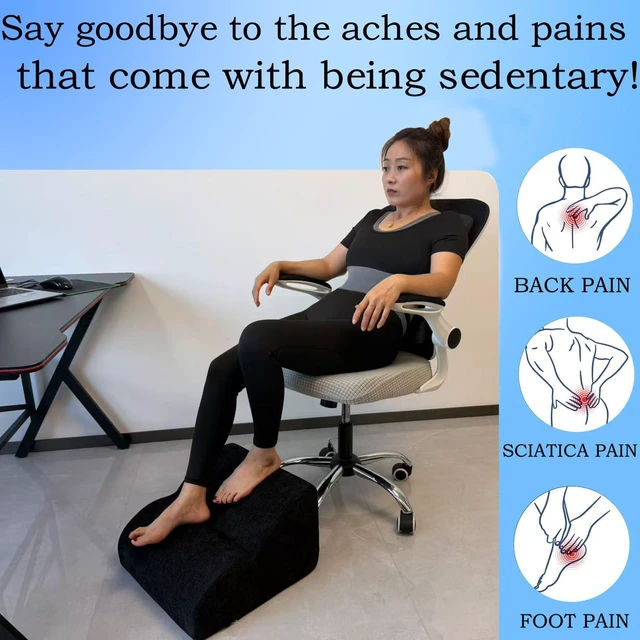 Alt view image 4 of 7 - Foot Rest for Under Desk at Work.Multifunctional 3-Tier Foot Stool With Washable Footrest.For Under Desk,Office Chair Gaming Chair & Sofa,Leg Elevation Pillow,supports Posture