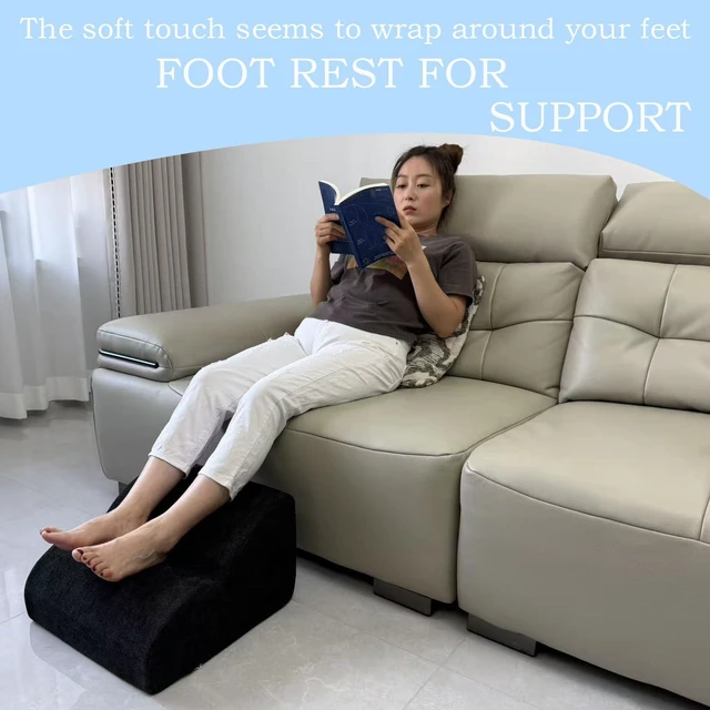 Alt view image 6 of 7 - Foot Rest for Under Desk at Work.Multifunctional 3-Tier Foot Stool With Washable Footrest.For Under Desk,Office Chair Gaming Chair & Sofa,Leg Elevation Pillow,supports Posture