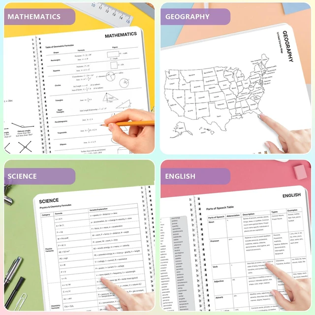 Alt view image 6 of 7 - Large Academic Planner 2026-2027, Purple Plaid Student Plan Book, Jul. 2026 - Jun. 2027, 8.5" x 11", Weekly Monthly Calendar for Classes, Goals & Homework