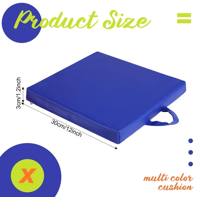 Alt view image 3 of 6 - 12 Pcs Classroom Floor Cushions for Kids,Classic Color,Square Flexible Classroom Seating for Kindergarten Daycare Nursery, Floor Cushion with Handle, Floor Cushions for Sitting Reading