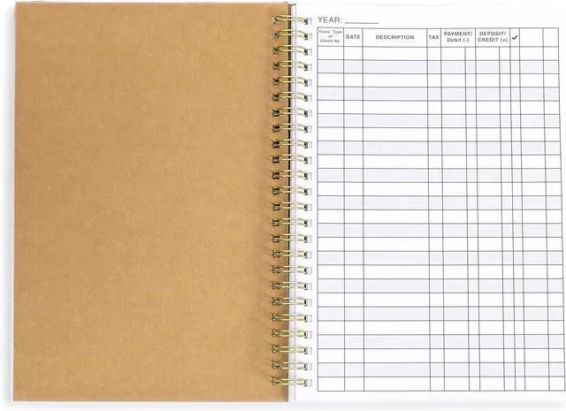Alt view image 4 of 5 - 8 Pack Accounting Ledger Books for Home Budget Tracking, Business Bookkeeping - Home Expense Tracking Notebook - Expense Ledger for Small Business Bookkeeping - Bookkeeping Book (100 Pages 8 Pack)
