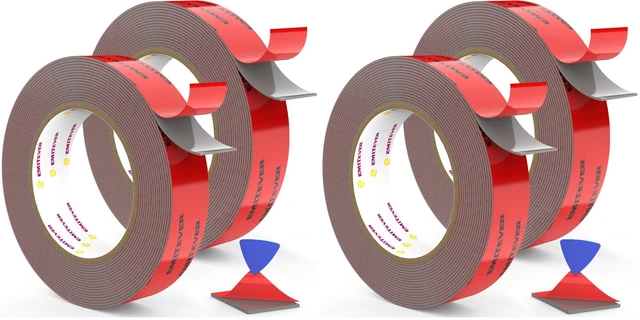 Main image of 1IN x 16.4FT(4 Pack) Double Sided Tape Heavy Duty, Acrylic Foam