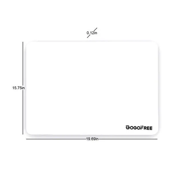 Alt view image 5 of 7 - Glass Gaming Mouse Pad, Professional Esport Tempered Glass Mouse Pad Ultra-Smooth Micro-Etched Surface for Top Speed and Control,Hard Mousepad White (XL 19.7'' L x 15.8'' W)
