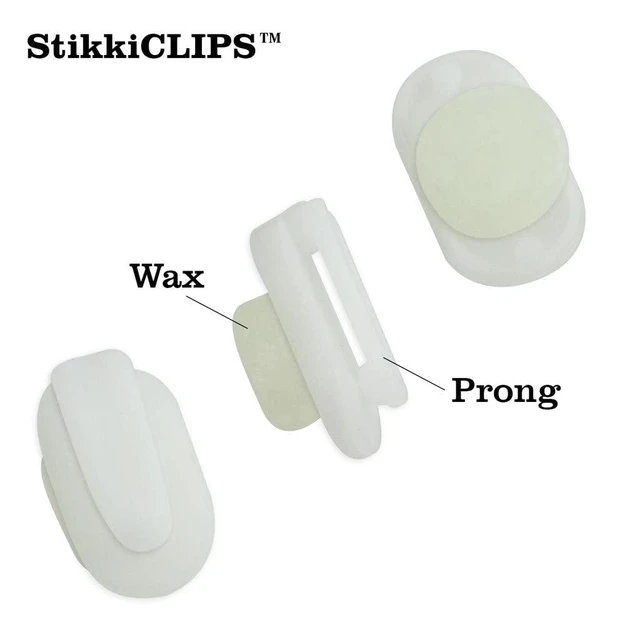 Alt view image 3 of 5 - Stikki Works White Clips 20 per Pack Teacher Classroom Aid,(Pack of 2)
