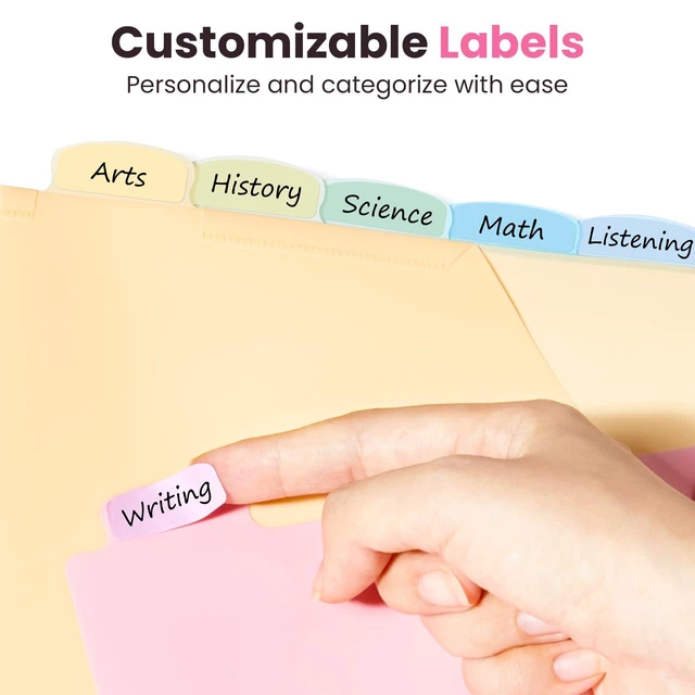 Alt view image 4 of 7 - 8-Tab Binder Dividers with Two Pockets, 8 Tabs Dividers for 3 Ring Binder Organizers, 3-Hole Plastic Sheets Protectors for US Letter Size, School, College, Office Supplies, Pastels, Set of 3