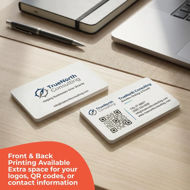 Alt view image 5 of 7 - Custom Business Cards with Rounded Corners, Pack of 500, Add Your Design or Logo, 10PT Durable Matte 250GSM Paper, 3.62 x 2.12 Inches, Double Sided Print, For Small Business and Events