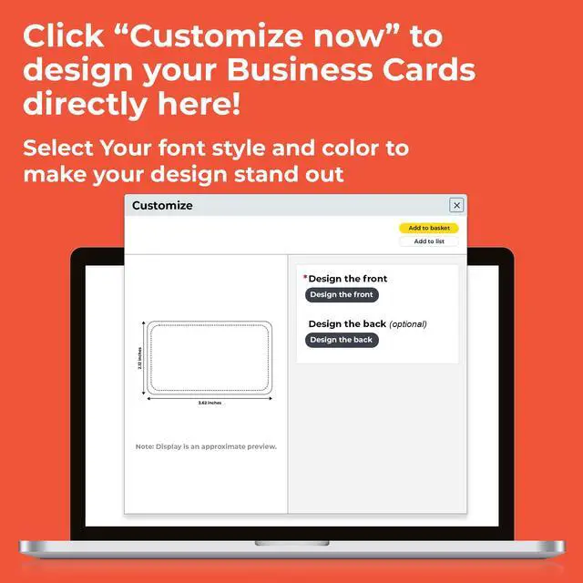 Alt view image 7 of 7 - Custom Business Cards with Rounded Corners, Pack of 500, Add Your Design or Logo, 10PT Durable Matte 250GSM Paper, 3.62 x 2.12 Inches, Double Sided Print, For Small Business and Events