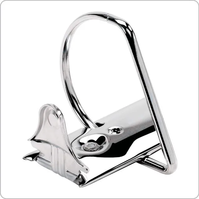 Alt view image 4 of 6 - Economy 3-Ring Binders, 4", Slant-D Rings, Holds 835 Sheets, ClearVue Presentation View, Non-Stick, Black, Case of 6 (90780)
