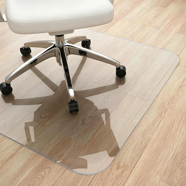Main image of Office Chair Mat for Hardwood Floor, 36" x 48" Rolling Chair Mat PVC HeavyDuty Floor Protector for Rolling Chairs, Smooth Gliding Surface, 0.07''(1.7mm) Thick Clear Floor Mat, Easy Clean