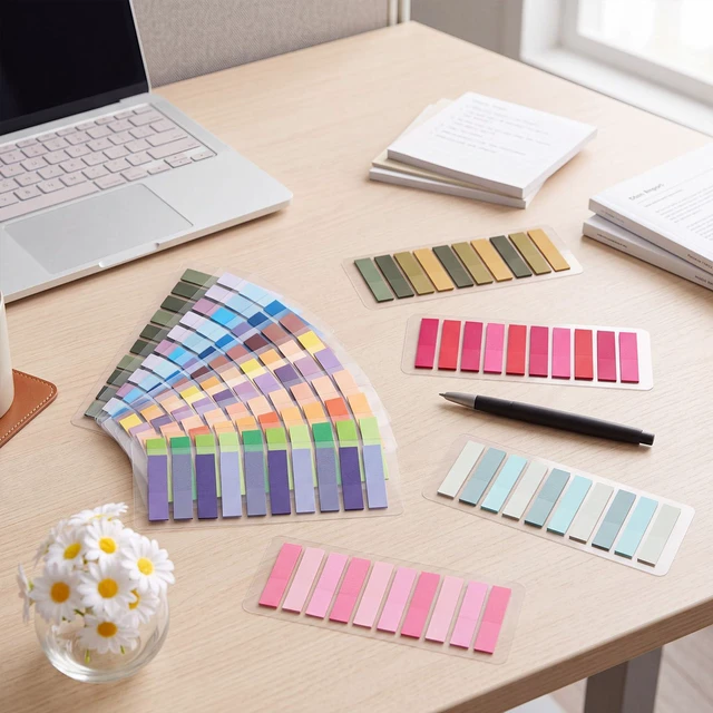 Alt view image 5 of 7 - 16000Pack Annotation Tabs, 80 Color Writable Sticky Tabs for Book Self-adhesive Index Tabs Feature a Transparent Writable Design for Annotating Books, Bible Pages, Journals and Study Notes