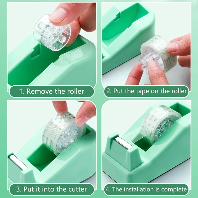 Alt view image 4 of 6 - Green Desk Accessories, Green Office Supplies, Stapler, Staple Remover, Tape Holder, Pen Holder, Ballpoint Pen, Scissor, Binder Clips, Paper Clips and 1000pcs Staples