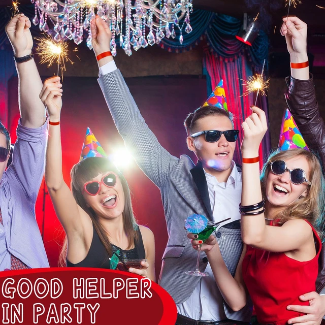 Alt view image 5 of 6 - 2400 Pack Paper Wristbands,Red