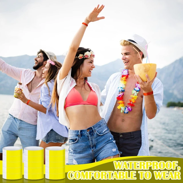 Alt view image 5 of 5 - 2400 Pack Paper Wristbands,Yellow