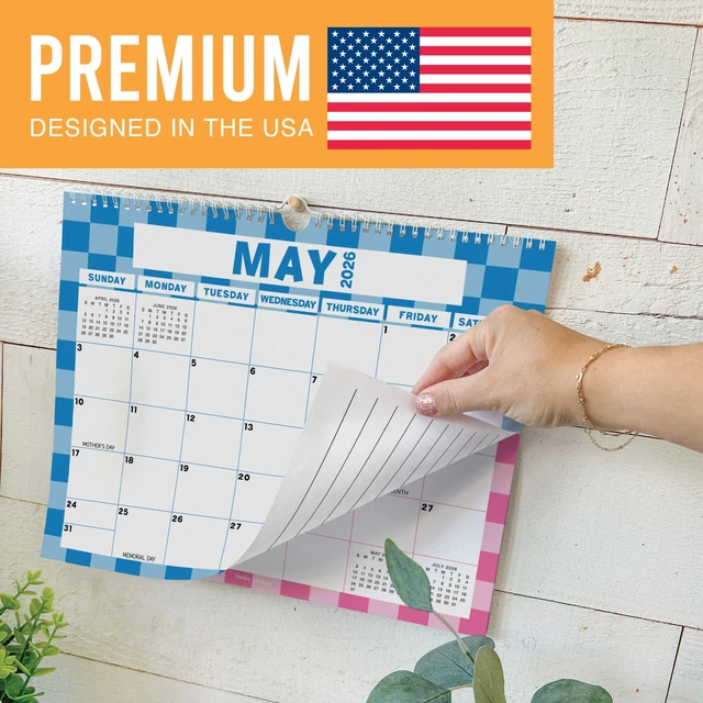 Alt view image 3 of 7 - 2026 Calendar Wall - 2026 Wall Calendar Large for School, Home & Office 18-Month Hanging Calendars, Academic Monthly Calendar from January 2026 to June 2027, Back to School Teacher Gifts