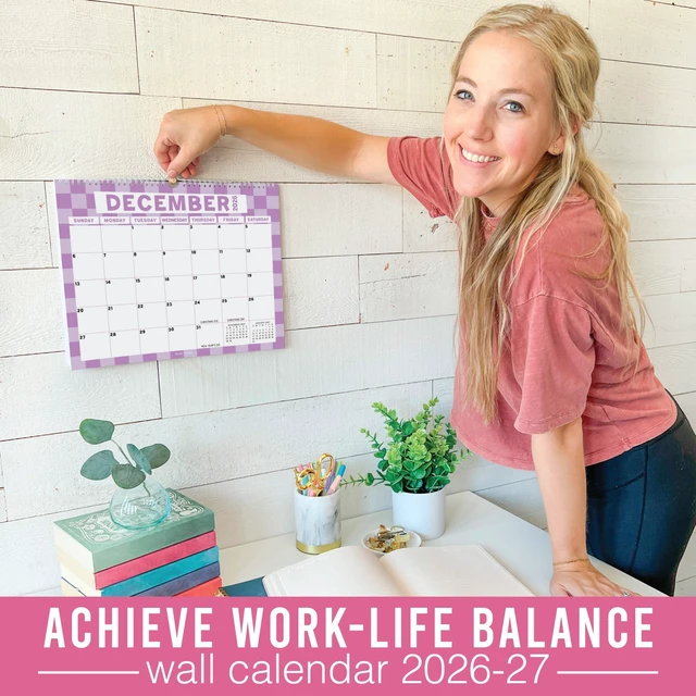 Alt view image 2 of 7 - 2026 Calendar Wall - 2026 Wall Calendar Large for School, Home & Office 18-Month Hanging Calendars, Academic Monthly Calendar from January 2026 to June 2027, Back to School Teacher Gifts