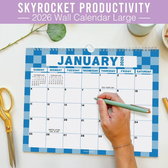Alt view image 6 of 7 - 2026 Calendar Wall - 2026 Wall Calendar Large for School, Home & Office 18-Month Hanging Calendars, Academic Monthly Calendar from January 2026 to June 2027, Back to School Teacher Gifts