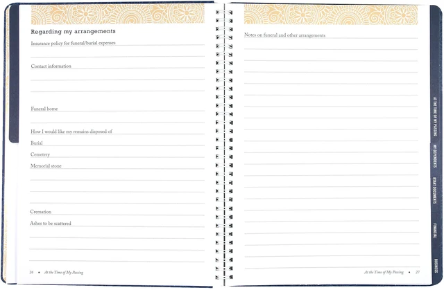 Alt view image 4 of 6 - I'm Dead, Now What? Planner - Important Information about My Belongings, Business Affairs, and Wishes: 9781441317995: Amazon.com