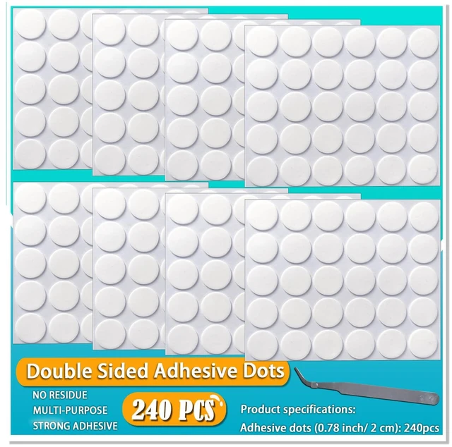 Main image of Double Sided Tape, Removable, Strong Mounting Adhesive Dots for Picture Poster Decorations, Balloon, Photo, Art Craft, Party Supplies