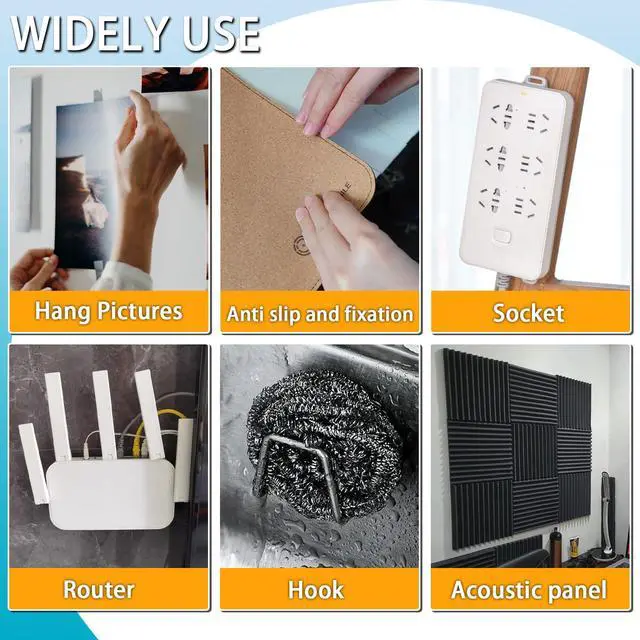 Alt view image 3 of 7 - Double Sided Tape, Removable, Strong Mounting Adhesive Dots for Picture Poster Decorations, Balloon, Photo, Art Craft, Party Supplies