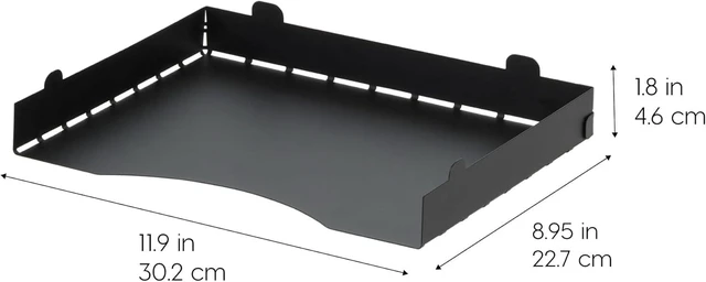 Alt view image 2 of 7 - 4-Pack Stackable Metal Letter Tray Organizer, Black Organize classroom papers, assignments and teaching materials with stackable trays for teachers, schools and educators