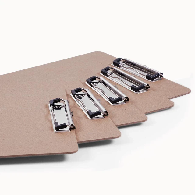 Alt view image 4 of 7 - Clipboards Bulk, 36 Pack Letter Size Wood Clipboards, Low Profile Clip, Recycled Hardboard Clipboard with Hang for School Classroom Home