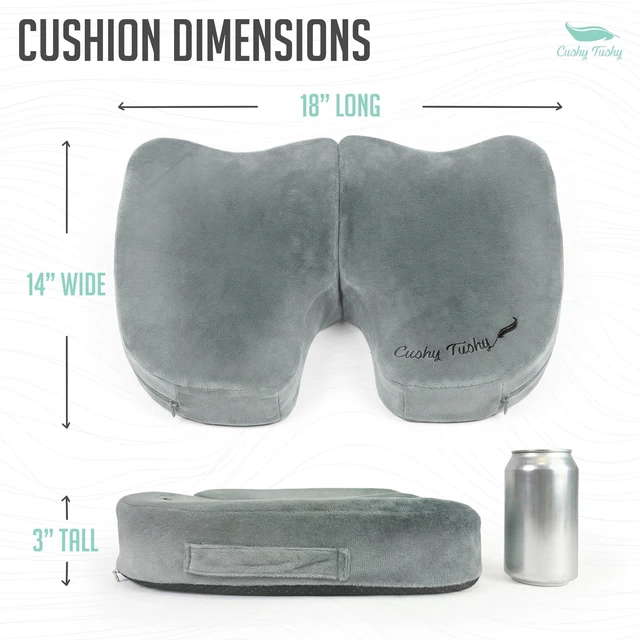 Alt view image 2 of 7 - Premium Foldable Travel Seat Cushion - for Relief of Lower Back, Sciatic, Butt and Tailbone Pain - for Home & Office Use, Perfect for Travel or Driving - Coccyx Seat Cushion
