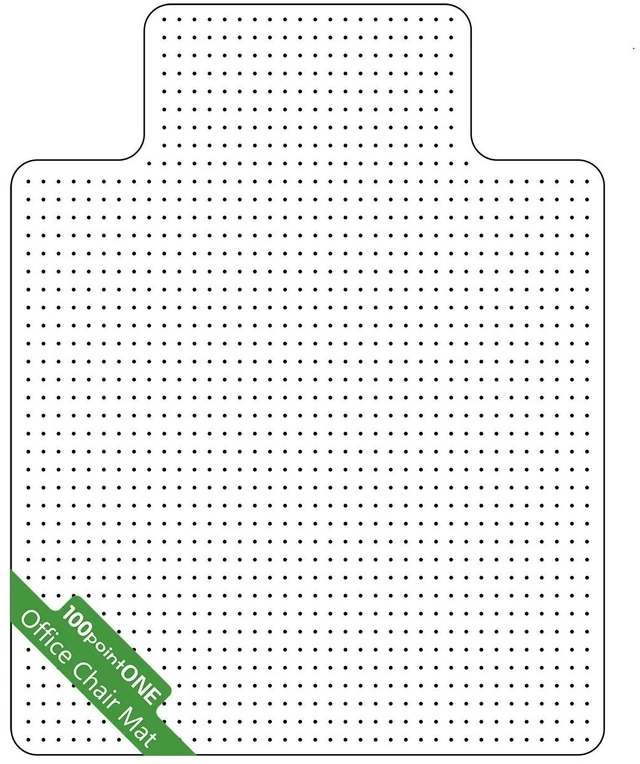 Main image of Office Chair Mat - 45" x 53" Clear Floor Protector Mat for Rolling Chair, Easy Glide Desk Chair Mat for Low Pile Carpeted Floors