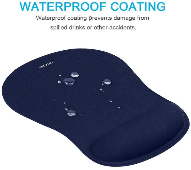 Alt view image 5 of 7 - Ergonomic Mouse Pad with Wrist Support Soft Memory Foam, Fast Rebound, Pain ReliefWaterproof Surface, Non-slip Base