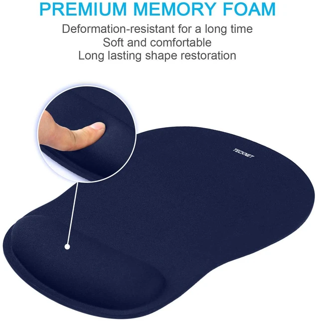 Alt view image 6 of 7 - Ergonomic Mouse Pad with Wrist Support Soft Memory Foam, Fast Rebound, Pain ReliefWaterproof Surface, Non-slip Base