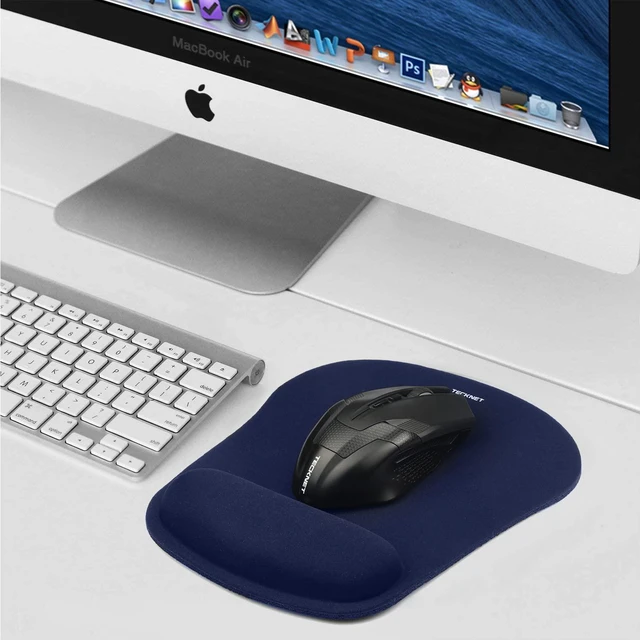 Alt view image 7 of 7 - Ergonomic Mouse Pad with Wrist Support Soft Memory Foam, Fast Rebound, Pain ReliefWaterproof Surface, Non-slip Base
