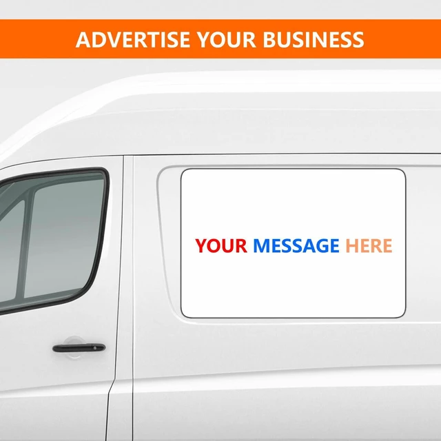 Alt view image 3 of 7 - 2 Pack Blank Car Door Magnet Sticker, Rounded Corners Magnetic Vehicle Sign, Perfect Magnet for Truck to DIY Advertise Business and Cover Company Logo, Personalized Magnet Decal, 24x36 inch White