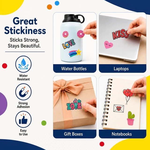 Alt view image 4 of 7 - Printable Clear Sticker Paper, 45 Sheets, 8.5x11, for Inkjet Quick-Drying Surface, Vivid Prints, Removable, Tear-Resistant, Clear Labels and Custom Crafts for Cutting Machines