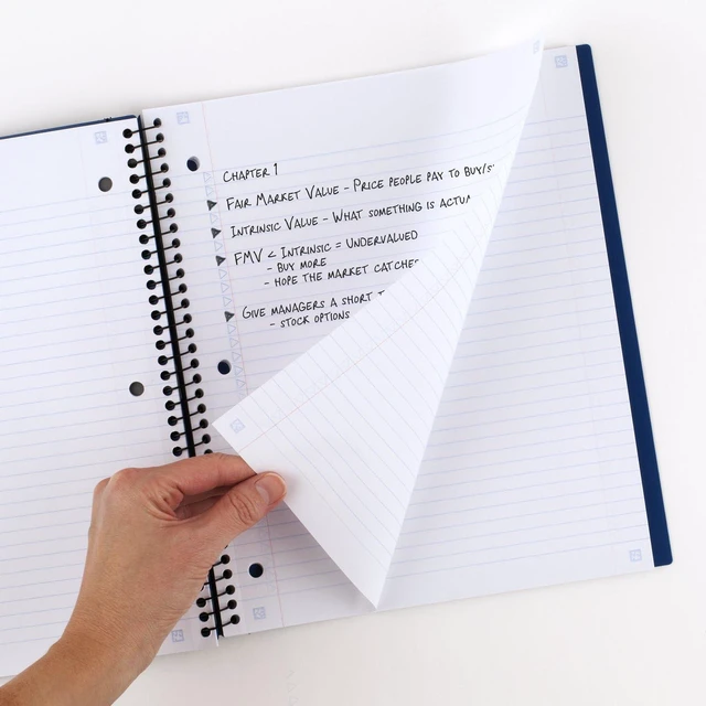 Alt view image 6 of 7 - Advance Spiral Notebook + Study App, 1 Subject, College Ruled Paper, 8-1/2" x 11", 100 Sheets, Spiral Guard, Movable Tabbed Dividers, Color Selected For You, 1 Count (06322)