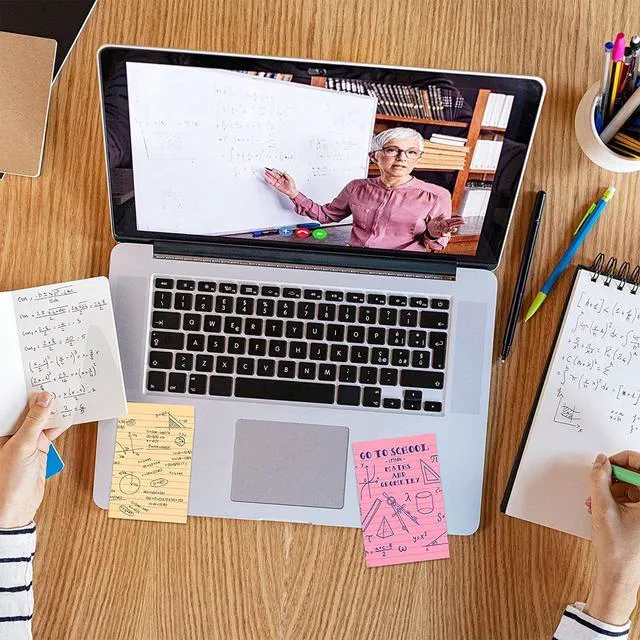 Alt view image 4 of 5 - 24 Pack Lined Sticky Notes 4x6 in,Large Super Sticky Note Pads for School Sticky Notes with Lines, Self-Stick Note Pads, Rectangular Sticky Notes for Office, Home, School & Meetings Teacher supplies