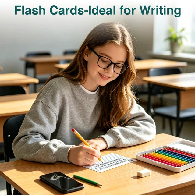 Alt view image 5 of 6 - Index Cards 4x6 with Ring, 320 Sheets, Ruled White Flash Cards for Effective Studying and Note-Taking, Note Cards, Essential School Supplies for College & Office, Home Organization & Study Supplies